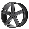 Wheel Pros KM702 22X9 6X5.5 S-BLK MILL 15MM KM70222961915