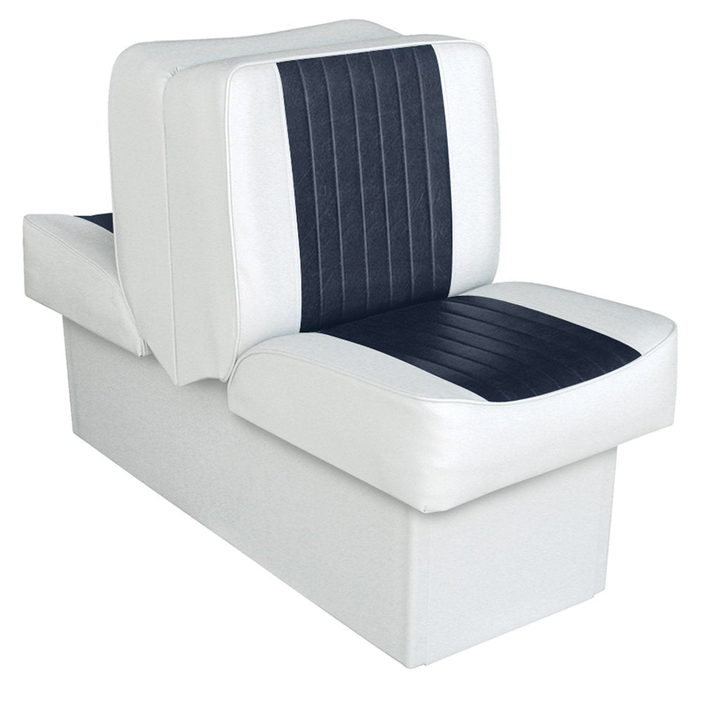 WISE 8WD707P DELUXE SERIES LOUNGE SEAT LIGHT BLUE / WHITE