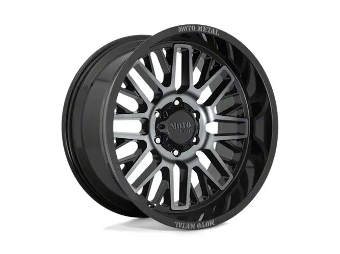 MO802 20X9 5X5.0 00MM GLOSS BLACK MACHINED W/ GRAY TINT