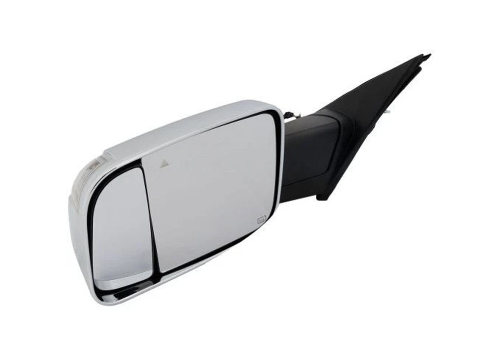 LH MIRROR OTR REAR VIEW W/TOWING PKG; W/BLIND SPOT DETECTION; CHROME TRIM RAM 1500 1920