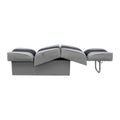 WISE 8WD707P DELUXE SERIES LOUNGE SEAT GREY / NAVY