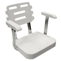 WISE 8WD562 OFFSHORE SERIES LADDERBACK HELM CHAIR WHITE