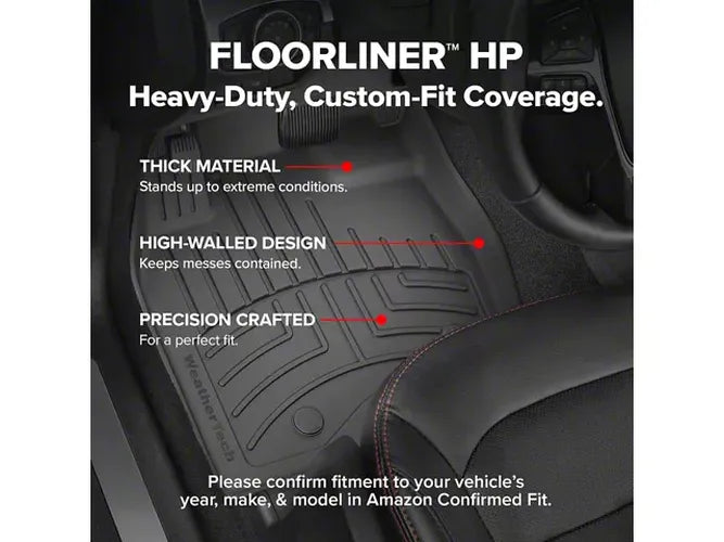 WeatherTech Black Front Rear Rear FloorLiner HP Fits 2025 Toyota 441919-1-2-3IM
