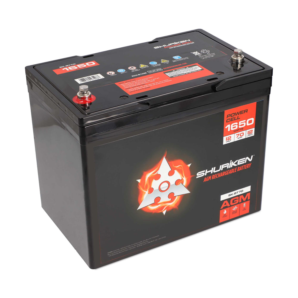 1650W 70AMP HOURS COMPACT SIZE AGM 12V BATTERY