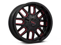 Mayhem Offroad Wheels Cogent 8107 RD 20x9 Prism Red Black 18 Off Set 6 Lug 5.71 BSM 106 Bore Cast Aluminum