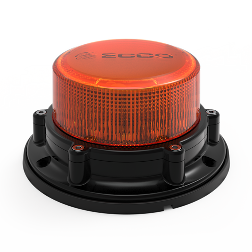 BEACON: LED HD BEACON 3 BOLT 1030VDC CLEAR LENS AMBER VACUUM MOUNT