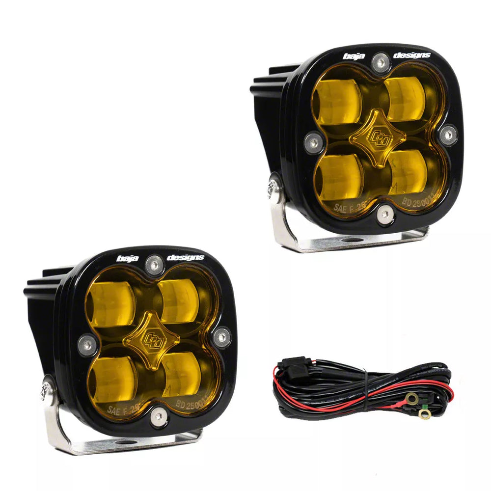 Baja Designs Squadron SAE LED Auxiliary Light Pod Pair - Clear