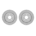 DFC 10-16 Hyundai Genesis Coupe Rear Drilled & Slotted Geoperformance Rotors