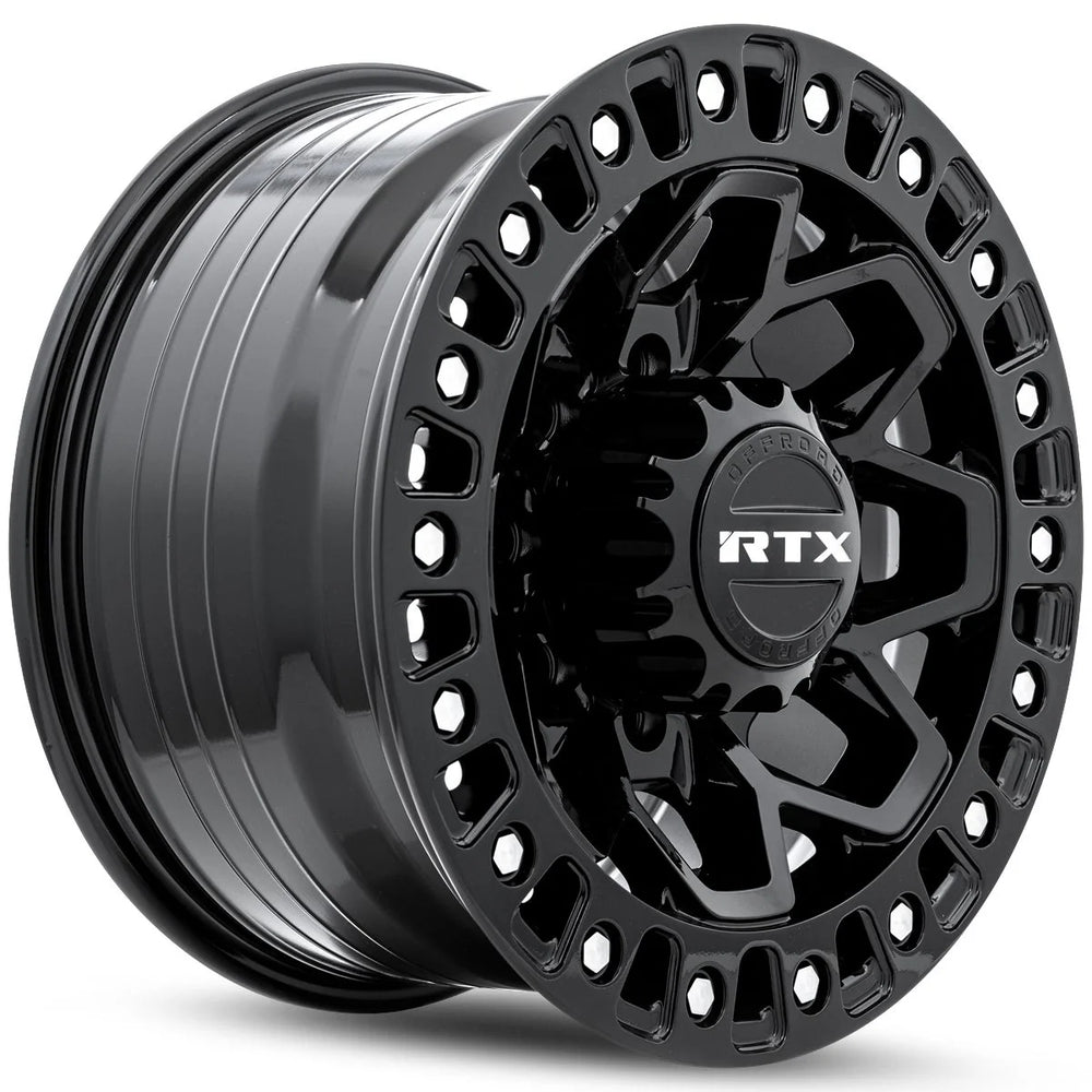 ZION 20X9 8X180 ET20 CB125.1 GLOSS BLACK MILLED RIVET