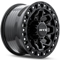 ZION 20X9 8X180 ET20 CB125.1 GLOSS BLACK MILLED RIVET