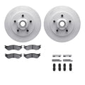 R1 Concepts Brake Rotor- Carbon Coated with Ceramic Pads Hdw Fits Ford Expedition