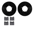 R1 E- Line Series Brake Rotor - D/S - Black w/ Ceramic Pads Fits Porsche 911