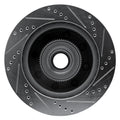 R1 Concepts Brake Rotor Drilled and Slotted Silver Fits Ford Excursion