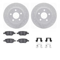 DFC 04-12 Chevrolet HHR Rear Drilled & Slotted Geoperformance Rotors 5000 Advanced Pads w/Hardware