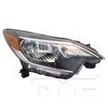 CAPA 1719 NS VERSA NOTE BLK BEZEL HALGN HEADLAMP ASSY RH