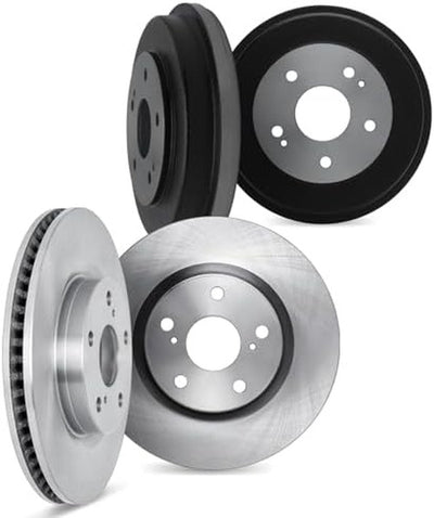 DFC 90-92 Jeep Cherokee Front & Rear Rotors includes Drums