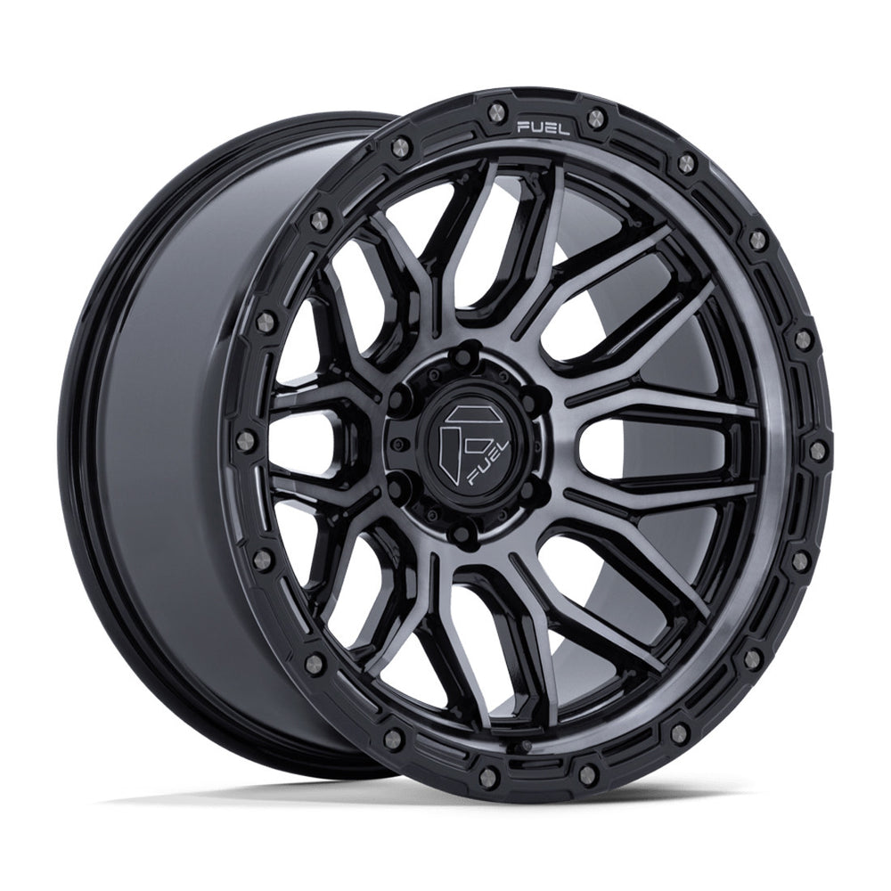 FUEL WHEELS SURGE 18X9 8X180 124 20 G-BLK-MCH-GTCC CAST ALUMINUM GLOSS BLACK MACHINED W GTCC FC881BT18908820