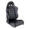 SPORTSMAN BLACK VINYL INSIDE RED VELOUR WINGS & SIDE BOLSTERS