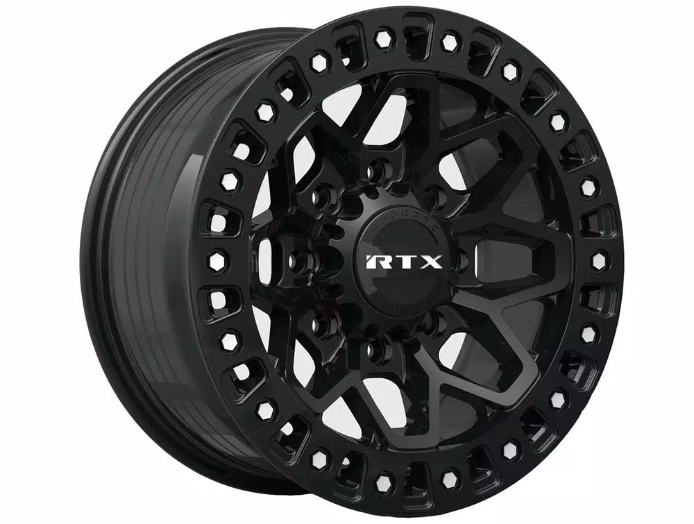 ZION 20X9 8X165.1 ET20 CB125.1 GLOSS BLACK MILLED RIVET