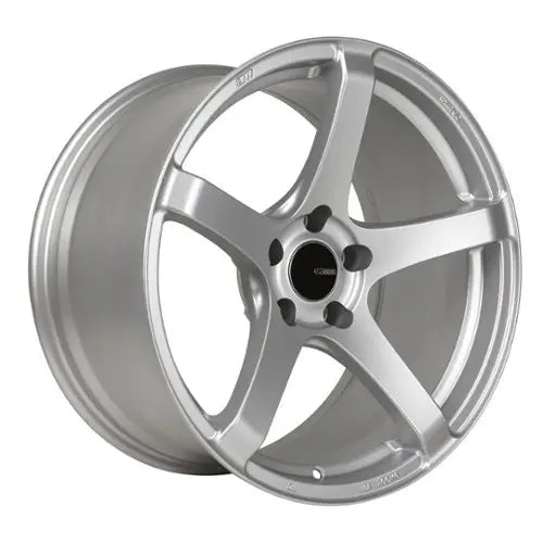 Enkei Kojin 18x8 45mm Offset 5x112 Bolt Pattern 72.6mm Bore Dia Matte Silver Wheel