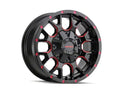 Mayhem Offroad Wheels Warrior 8015 RD 18x9 Prism Red Black 18 Off Set 5 Lug 5.71 BSM 87 Bore Cast Aluminum