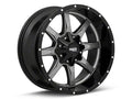 MO970 20x10 6x135.00/6x139.70 GLOSS GREY CENTER W/ GLOSS BLACK LIP (24 mm)