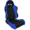 SPORTSMAN BLACK VELOUR INSIDE BLUE VELOUR WINGS & SIDE BOLSTERS