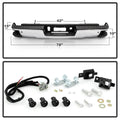 1418 SILVERADO/SIERRA 1500 REAR STEEL BUMPER CHROME