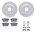 DFC 00-09 Honda S2000 Rear Drilled & Slotted Geoperformance Rotors 5000 Advanced Pads w/Hardware