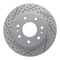 R1 04-08 Ford F-150 Rwd Front Right Drilled & Slotted Geoperformance Rotor