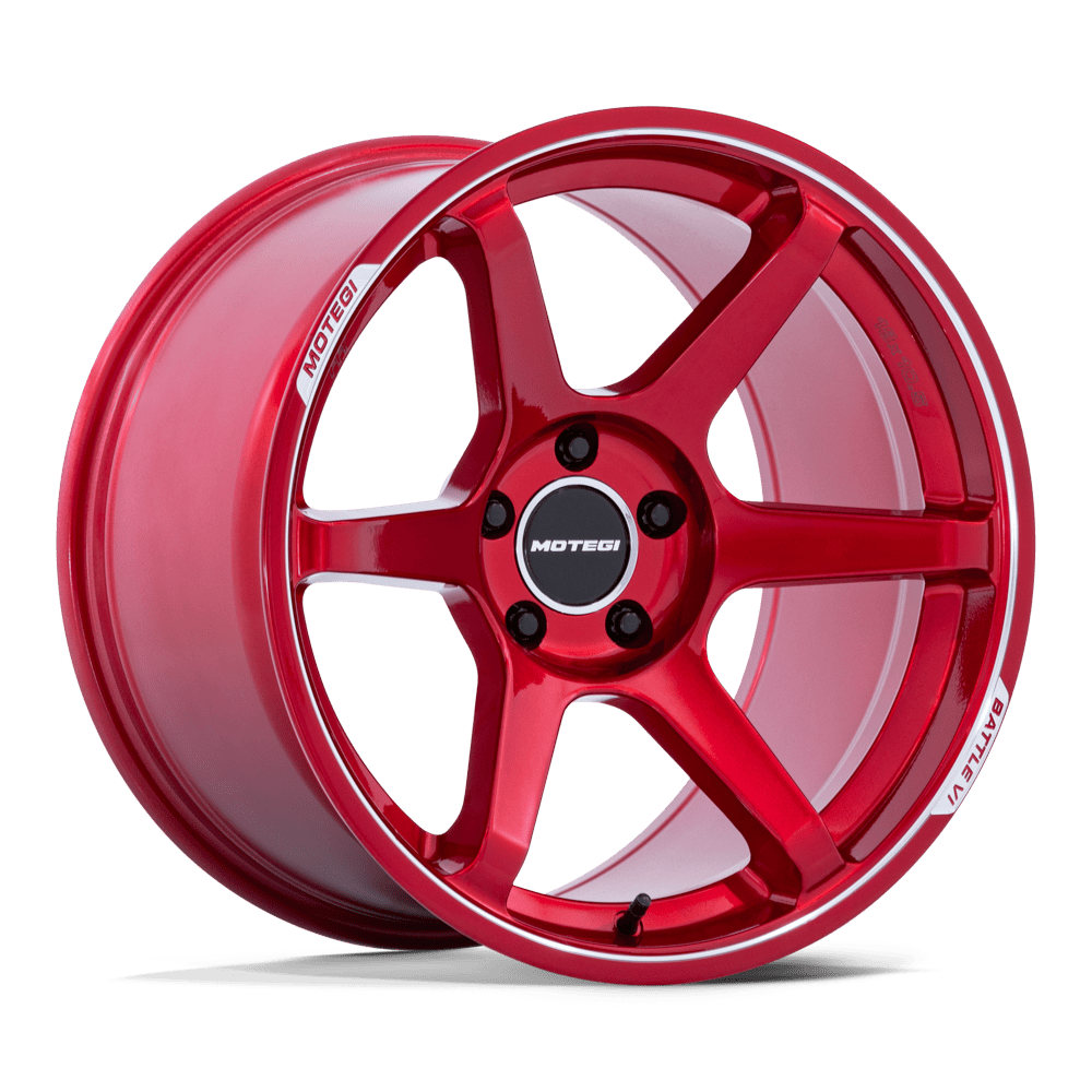 Wheel Pros Motegi BATTLE VI 18X9.5 5X4.5 72 40 CHY-RD-MCH MR160QD18951240