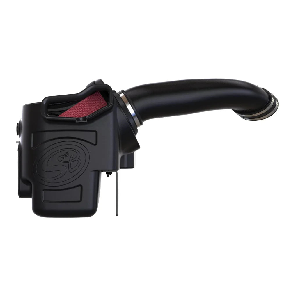 *USE: SAB75-5085-1* Cold Air Intake For 17-19 Ford F250 F350 V8-6.7L Powerstroke Cotton Cleanable Red S B