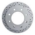 R1 11-19 Chevrolet Silverado 3500 Hd Rear Left Drilled & Slotted Geoperformance Rotor