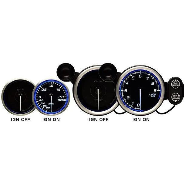 Defi DF Blue Racer N2 SI Pressure Gauge Metric 60mm