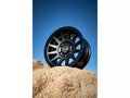 ICON Compression 18x9 6x5.5 0mm Offset 5in BS 106.1mm Bore Double Black Wheel