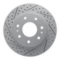 DFC 04-08 Ford F-150 Rwd Front Left Drilled & Slotted Geoperformance Rotor