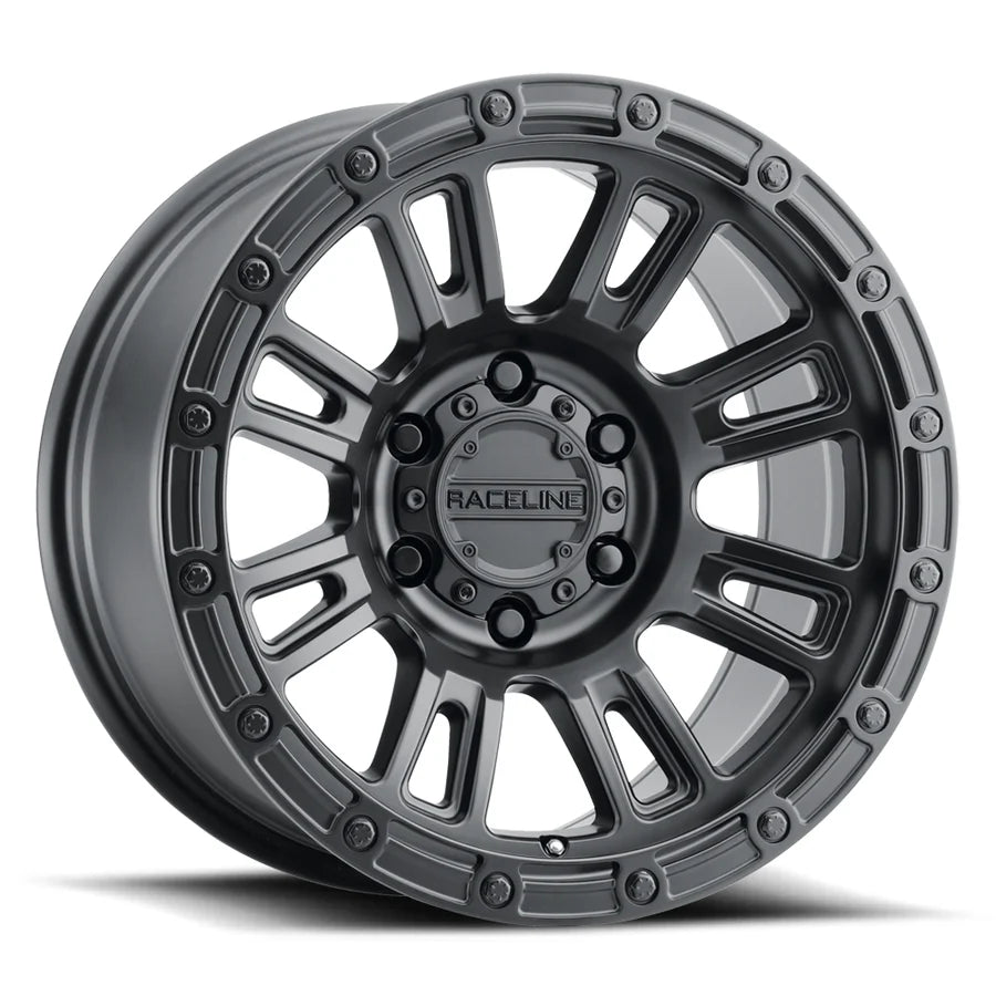 Raceline Wheels COMPASS SATIN BLACK 17X8 5X114.3 30mm