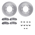 R1 Concepts Brake Rotor- Blank with Optimum Oe Pads Hdw Fits Ford F-250