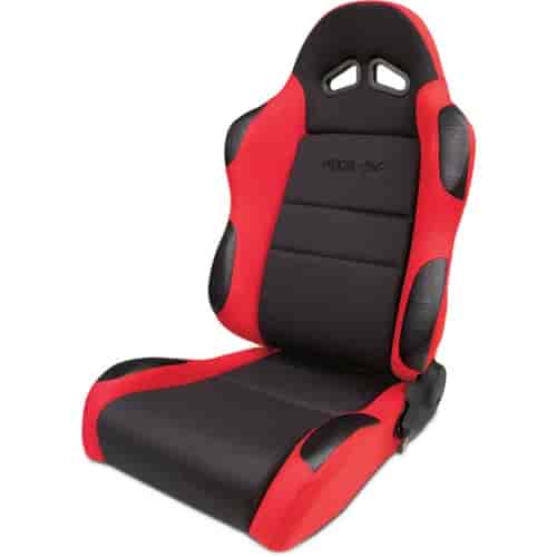 SPORTSMAN BLACK VELOUR INSIDE RED VELOUR WINGS & SIDE BOLSTERS