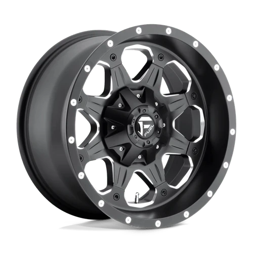 FUEL WHEELS BOOST 17X9 5X5 5.5 NB 5.50 87.1 14MM CAST ALUMINUM MATTE BLACK MILLED D53417905755