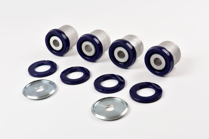 SuperPro 2015 Ford Mustang EcoBoost Premium Rear Hybrid Elastomer Subframe Mount Bushing Set