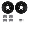 R1 E- Line Series Brake Rotor - D/S - Black w/ Ceramic Pads Hdw Fits Audi A6
