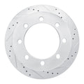 DFC 20-25 Chevrolet Silverado 3500 HD Rear Right Drilled & Slotted Silver Brake Rotor