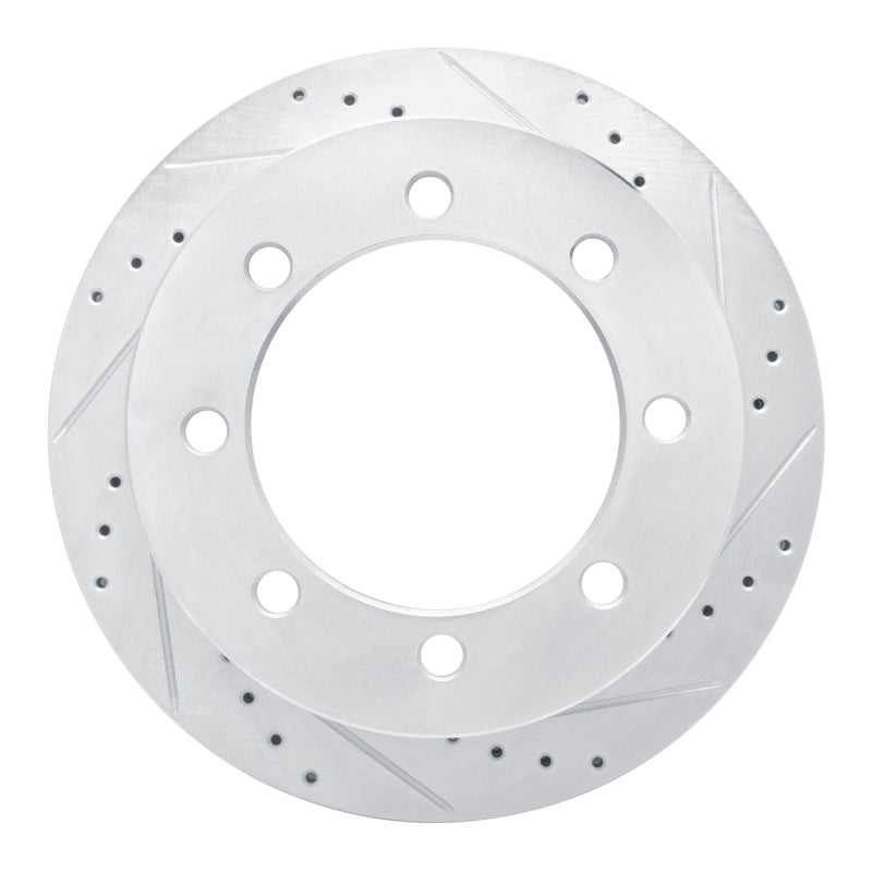 DFC 20-25 Chevrolet Silverado 3500 HD Rear Right Drilled & Slotted Silver Brake Rotor