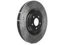 DBA 13-14 Ford Mustang Shelby GT500 8 Cyl Front 4000 Series Drilled & Slotted Rotor w/Black Hat