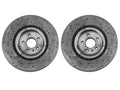 DBA 13-14 Ford Mustang Shelby GT500 8 Cyl Front 4000 Series Drilled & Slotted Rotor w/Black Hat