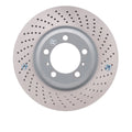 R1 Concepts Hi-Carbon Alloy GEOMET Coated Rotor - Drilled Fits Porsche 911