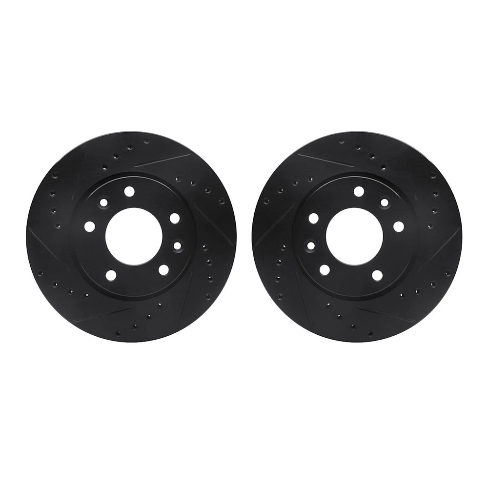 R1 Concepts Brake Rotor- D/S - Black Fits Kia Sedona