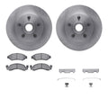 R1 Concepts Brake Rotor- Blank with Optimum Oe Pads Hdw Fits Ford Gran