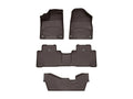 WeatherTech Cocoa Front Rear Rear FloorLiner HP Fits -20-20 MDX 47576-1-2-3IM